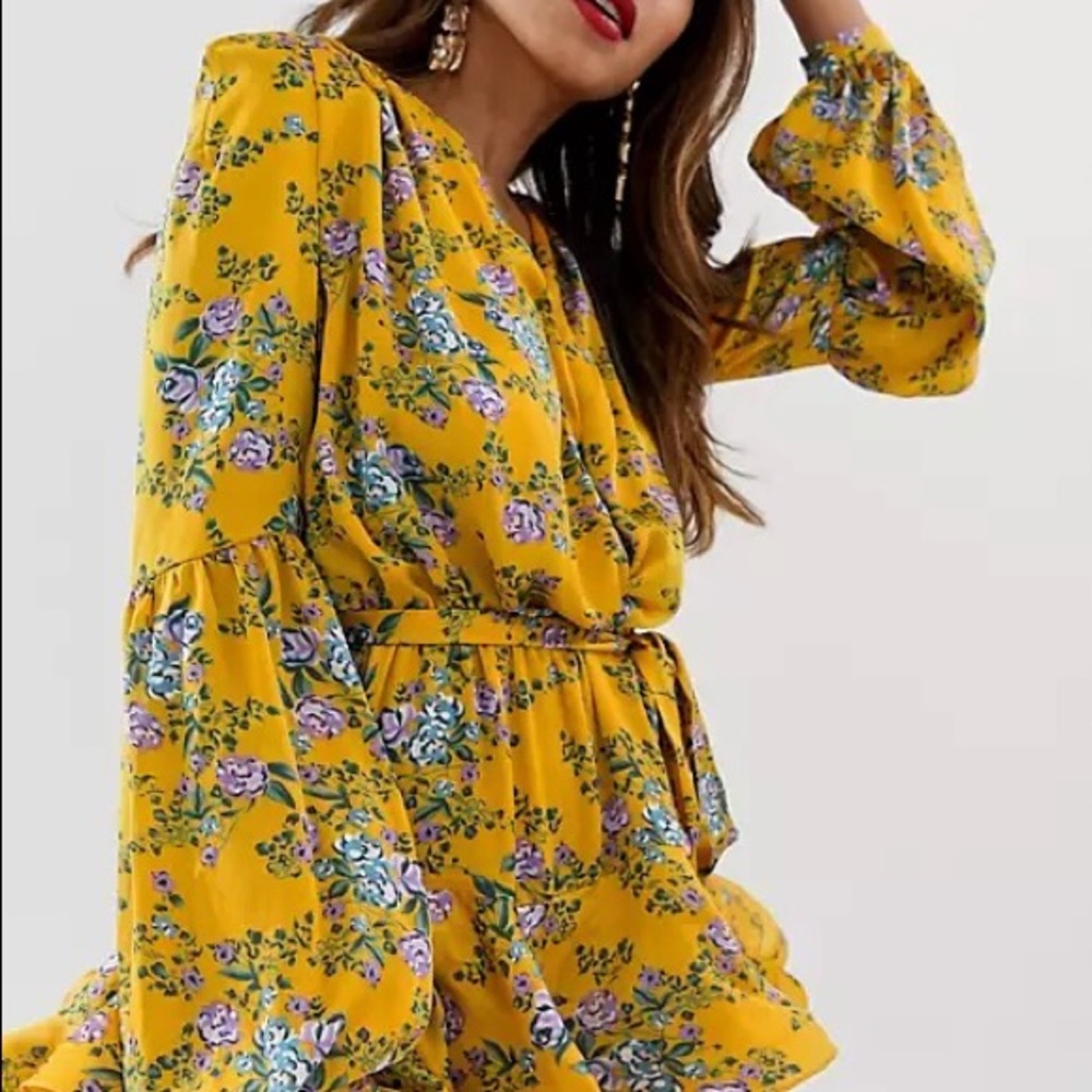 Bronx and Banco Hannah mini dress - yellow purple - Picture 4 of 7